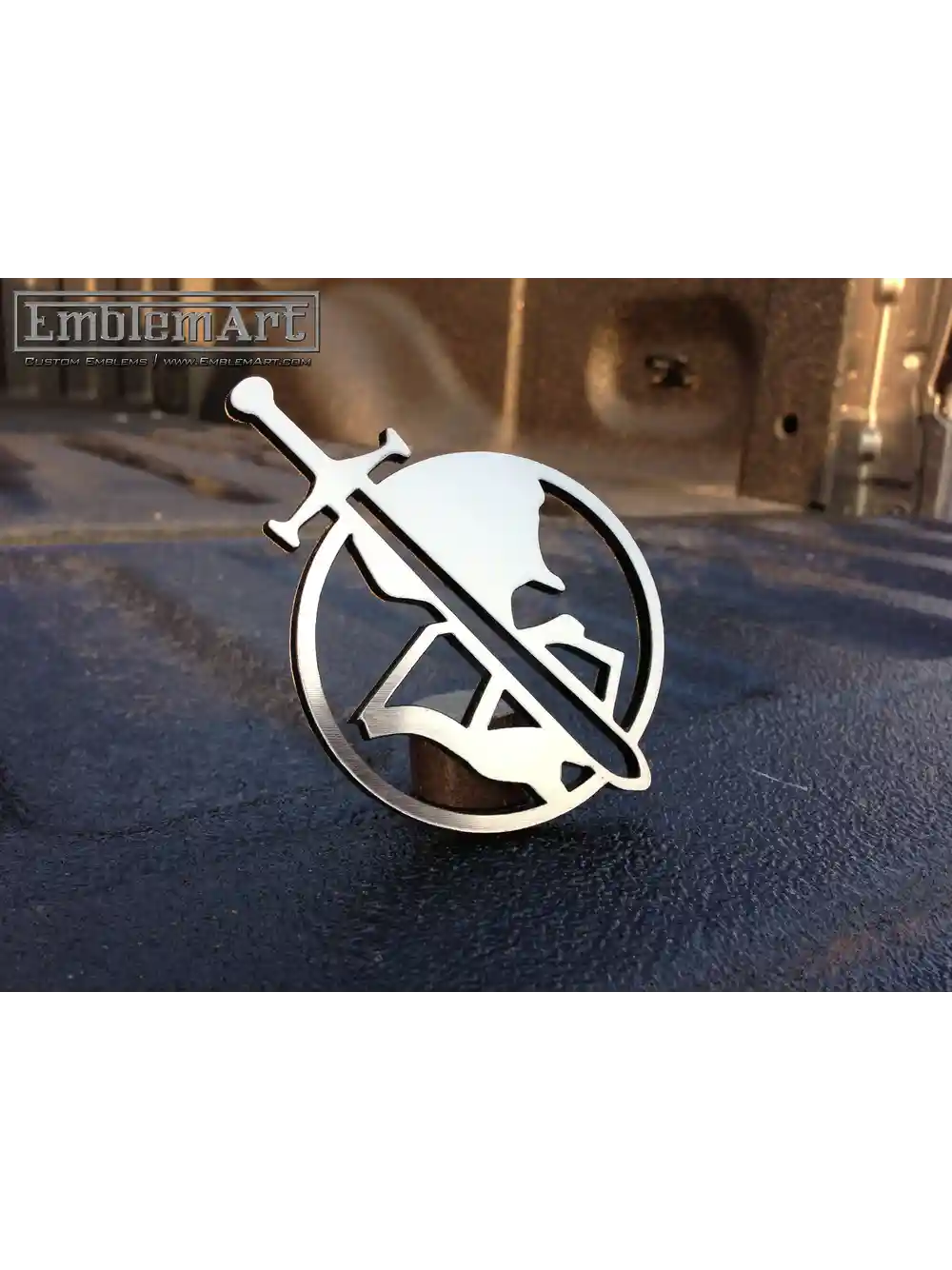 Custom Chrome Emblems - Swordbook01 Emblem