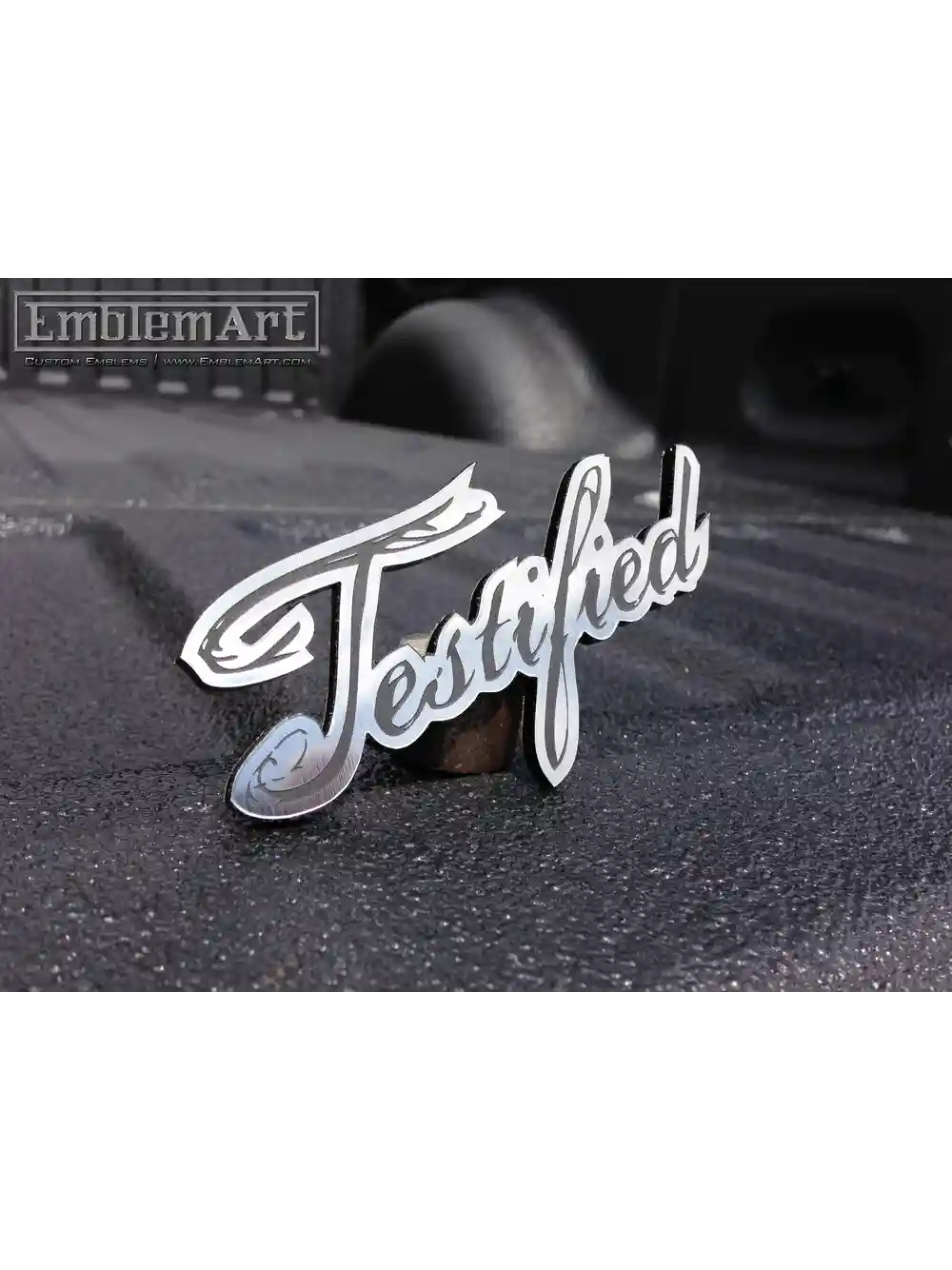 Custom Chrome Emblems - Testified03 Emblem