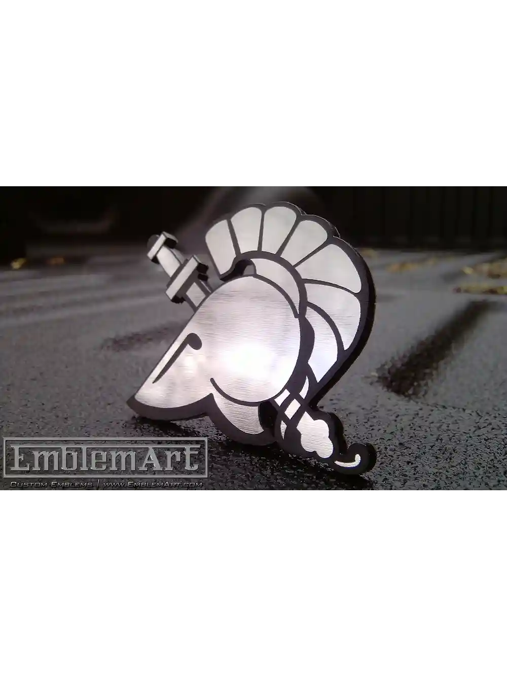 Custom Chrome Emblems - Trojan Chrome 01 Emblem