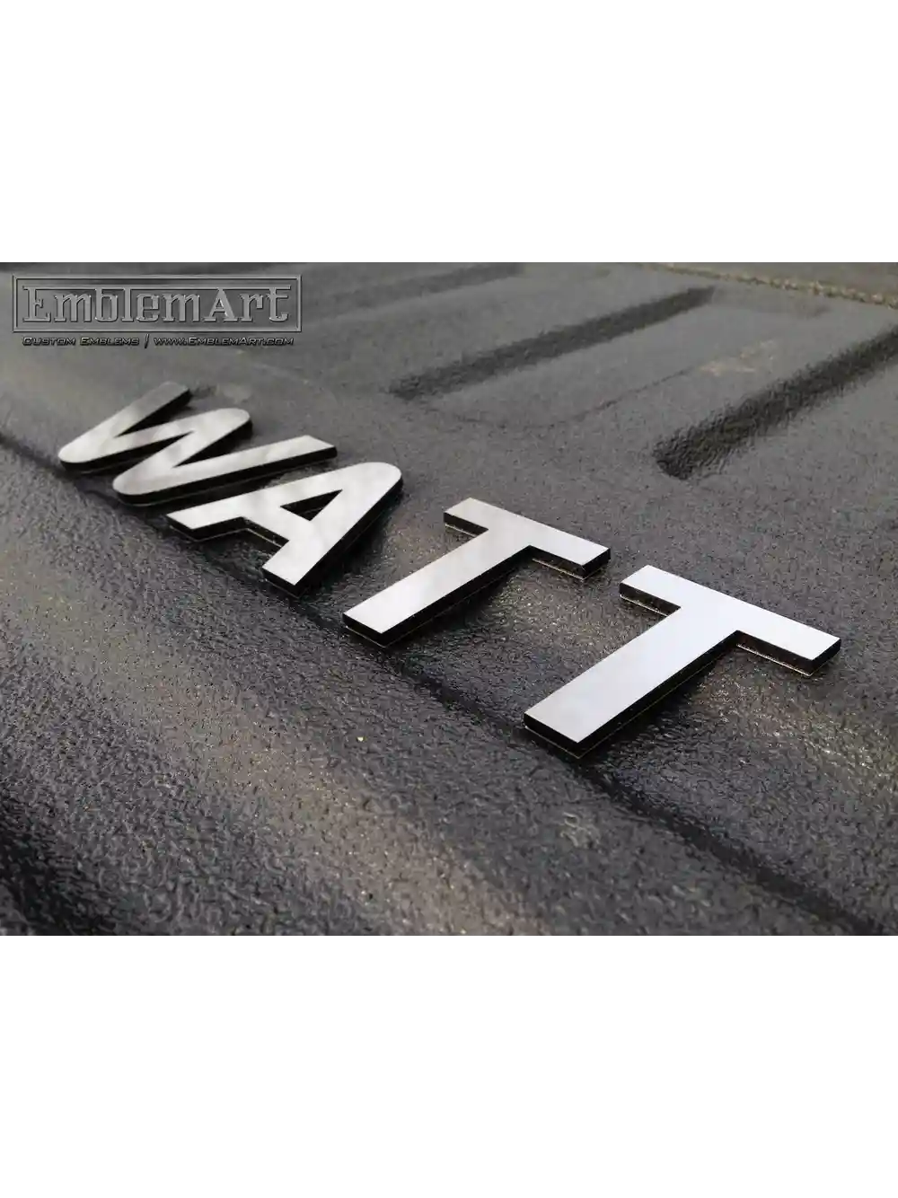 Custom Chrome Emblems - Watt02 Emblem