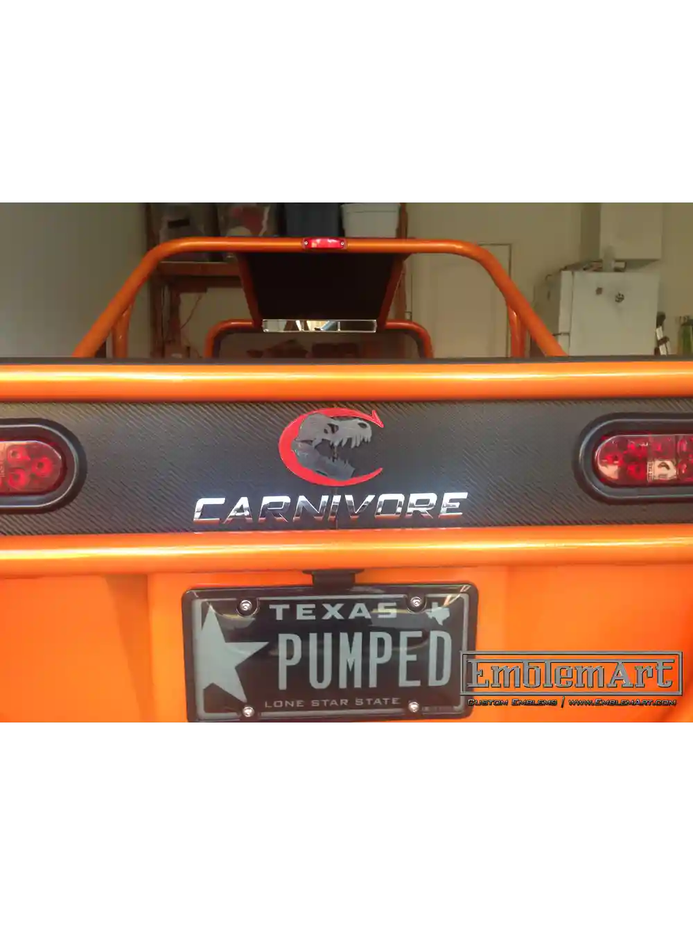 Custom Chrome Letters - Carnivore Emblem