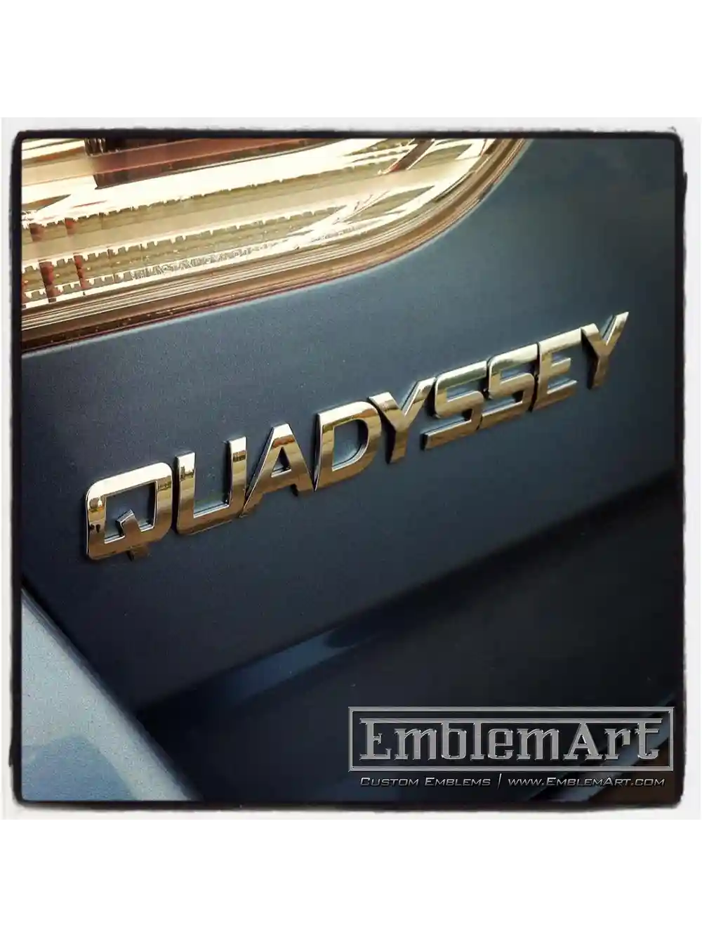 Custom Chrome Letters - Quadyssey Chrome Letters Emblem