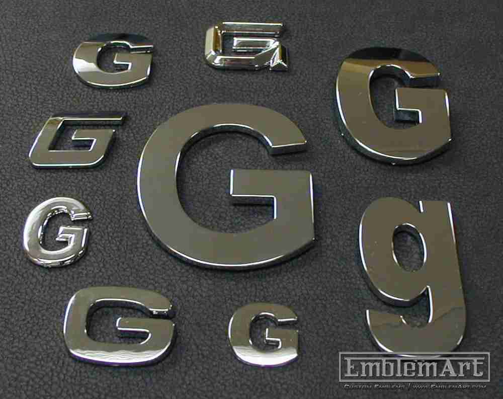 Custom Chrome Letters - Custom Series Emblem