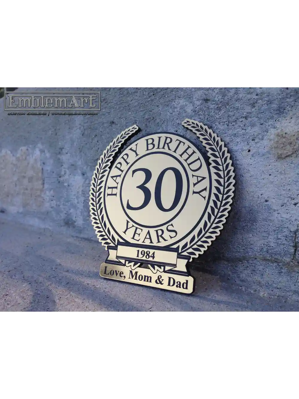 Custom Gold Emblems - 30th01 Emblem