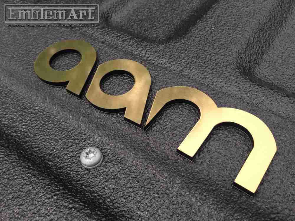Custom Gold Emblems - Custom Aam Emblem