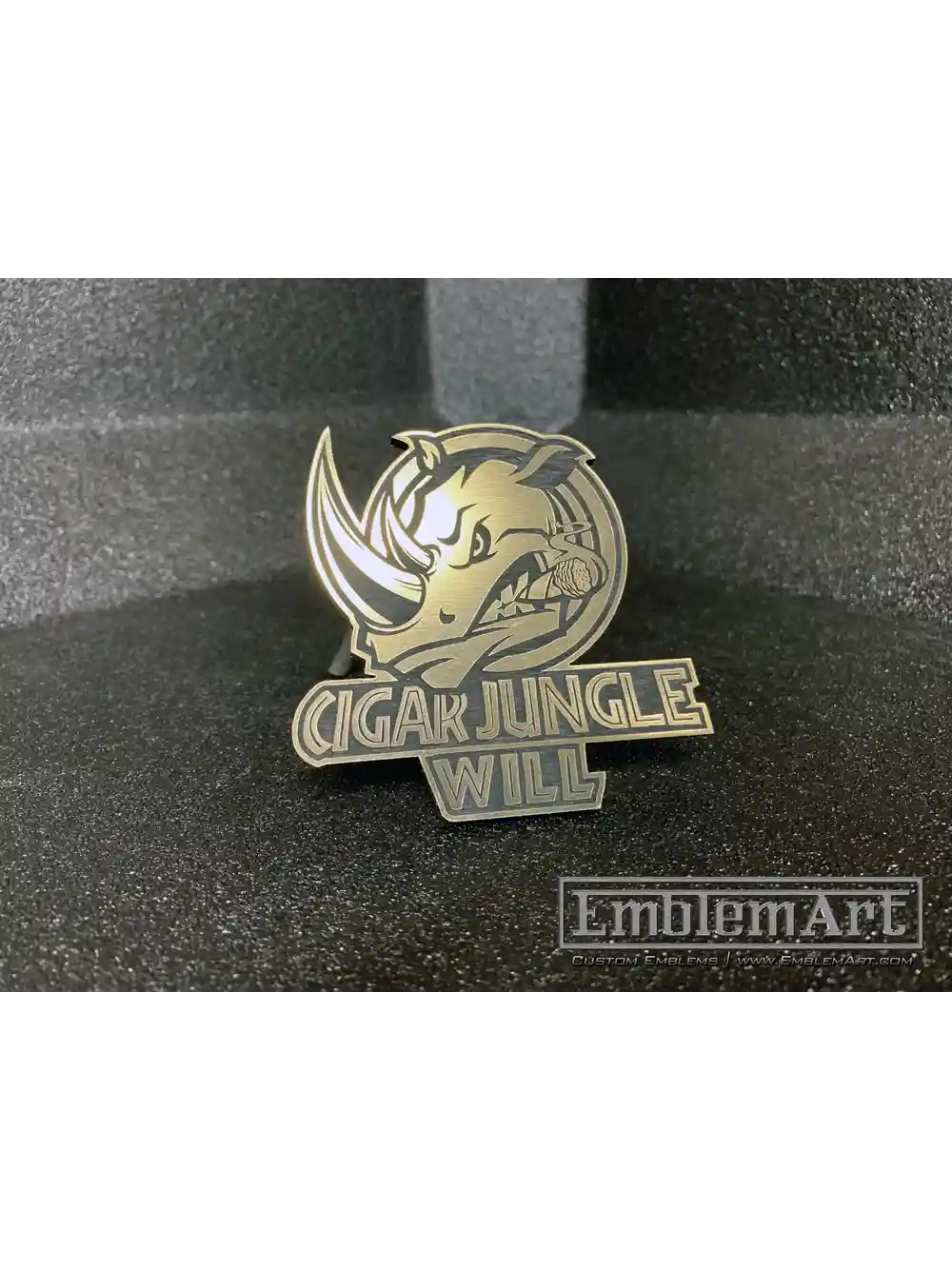 Custom Gold Emblems - Cigar Emblem
