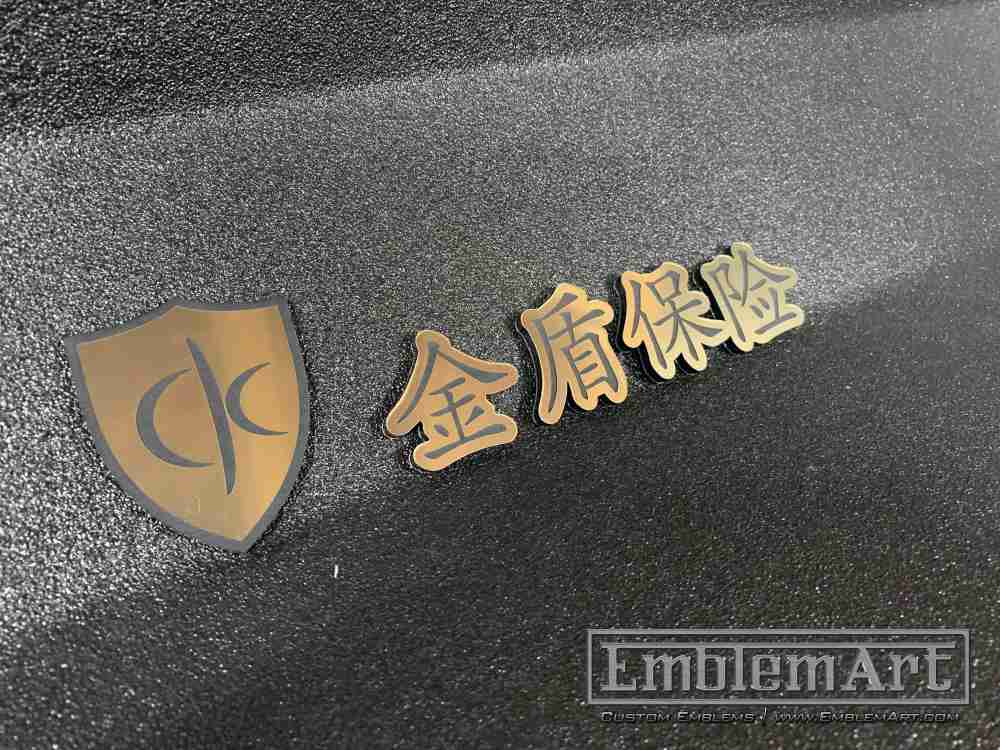 Custom Gold Emblems - Custom Cks Insurance Gold Emblem