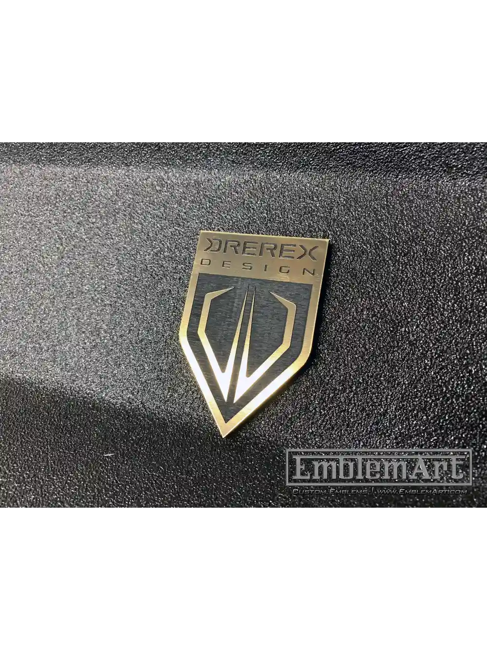 Custom Gold Emblems - Drerex Design 01 Gold Emblem