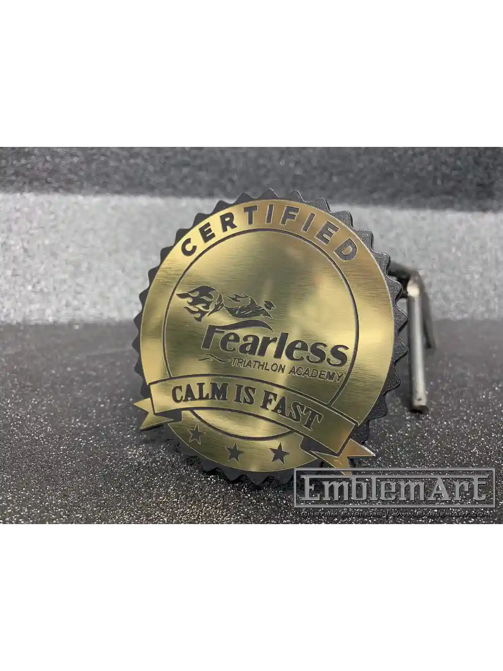 Custom Gold Emblems - Fearless Gold 01 Emblem