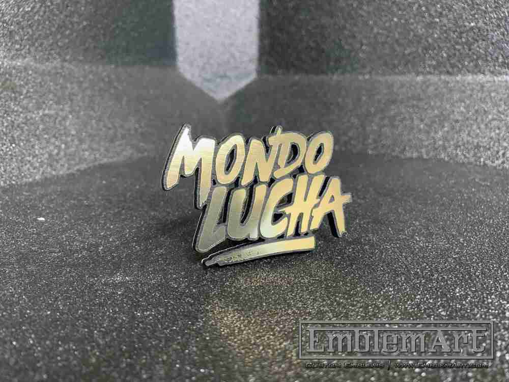 Custom Gold Emblems - Custom Mondo Lucha Gold Emblem