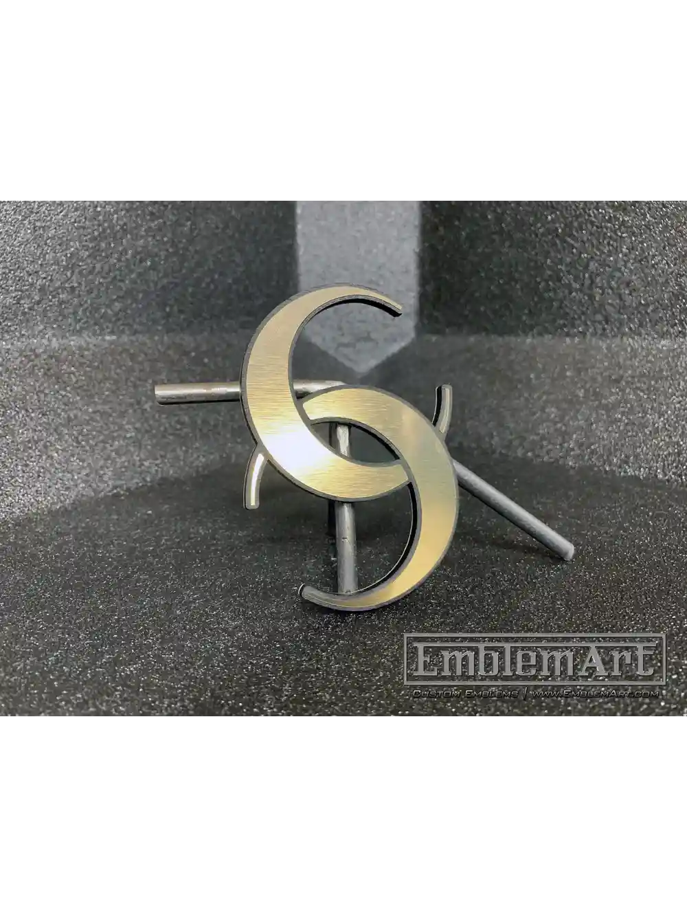 Custom Gold Emblems - Moon 01 Gold Emblem