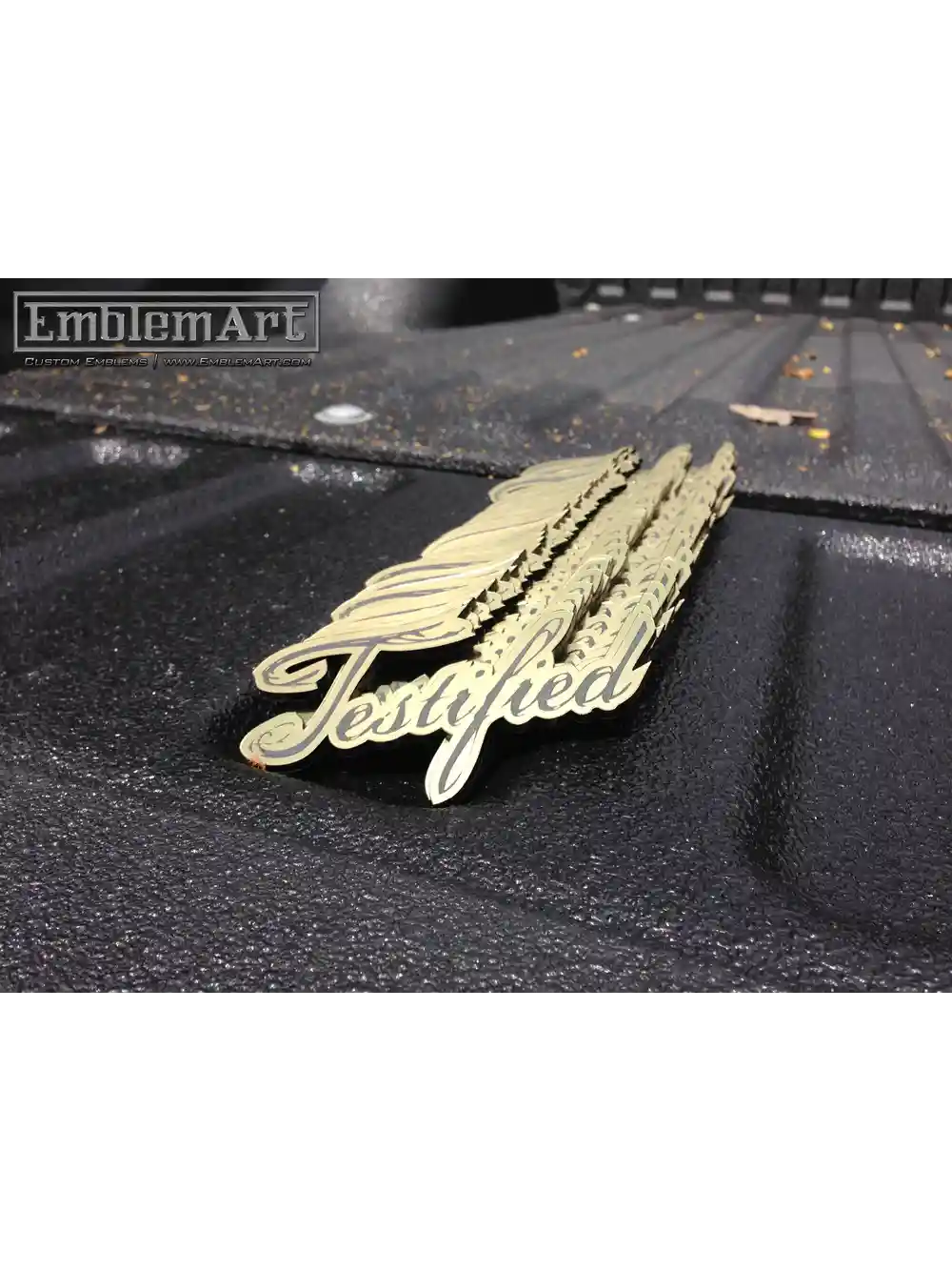 Custom Gold Emblems - Testified01 Emblem