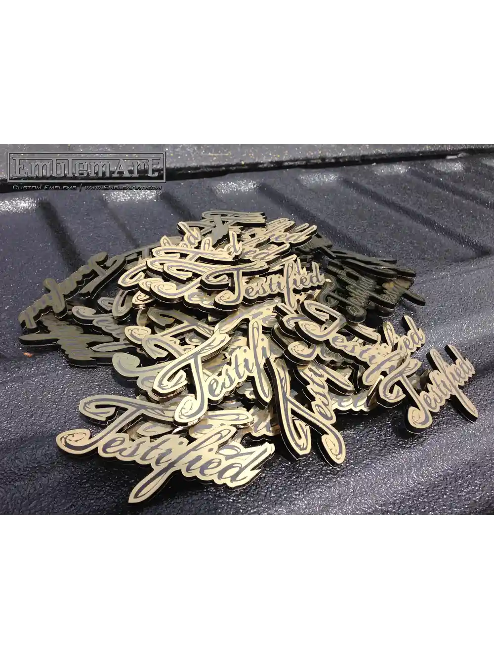 Custom Gold Emblems - Testified03 Emblem