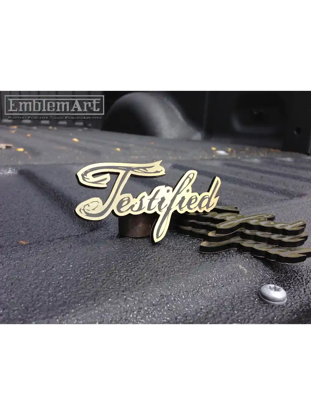 Custom Gold Emblems - Testified05 Emblem