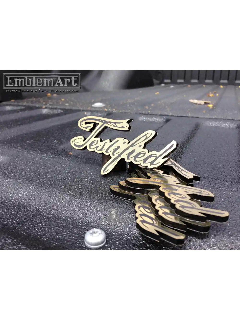 Custom Gold Emblems - Testified06 Emblem