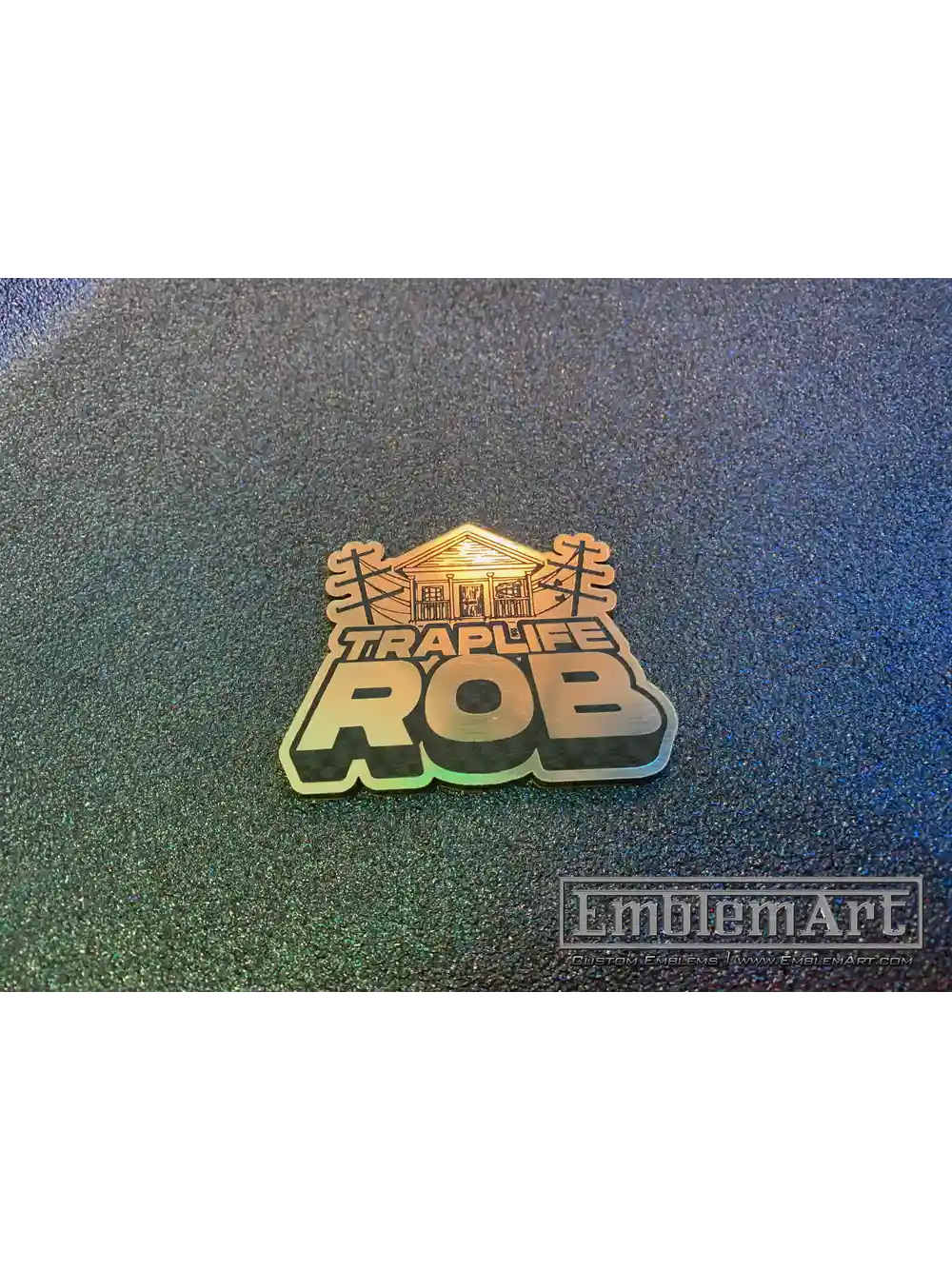 Custom Gold Emblems - Traplife Rob 01 Gold Emblem