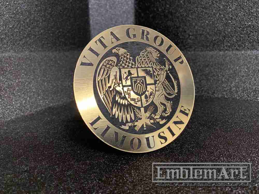 Custom Gold Emblems - Custom Vita Group Gold Emblem