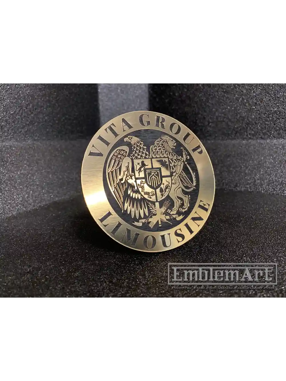 Custom Gold Emblems - Vita Group 01 Gold Emblem