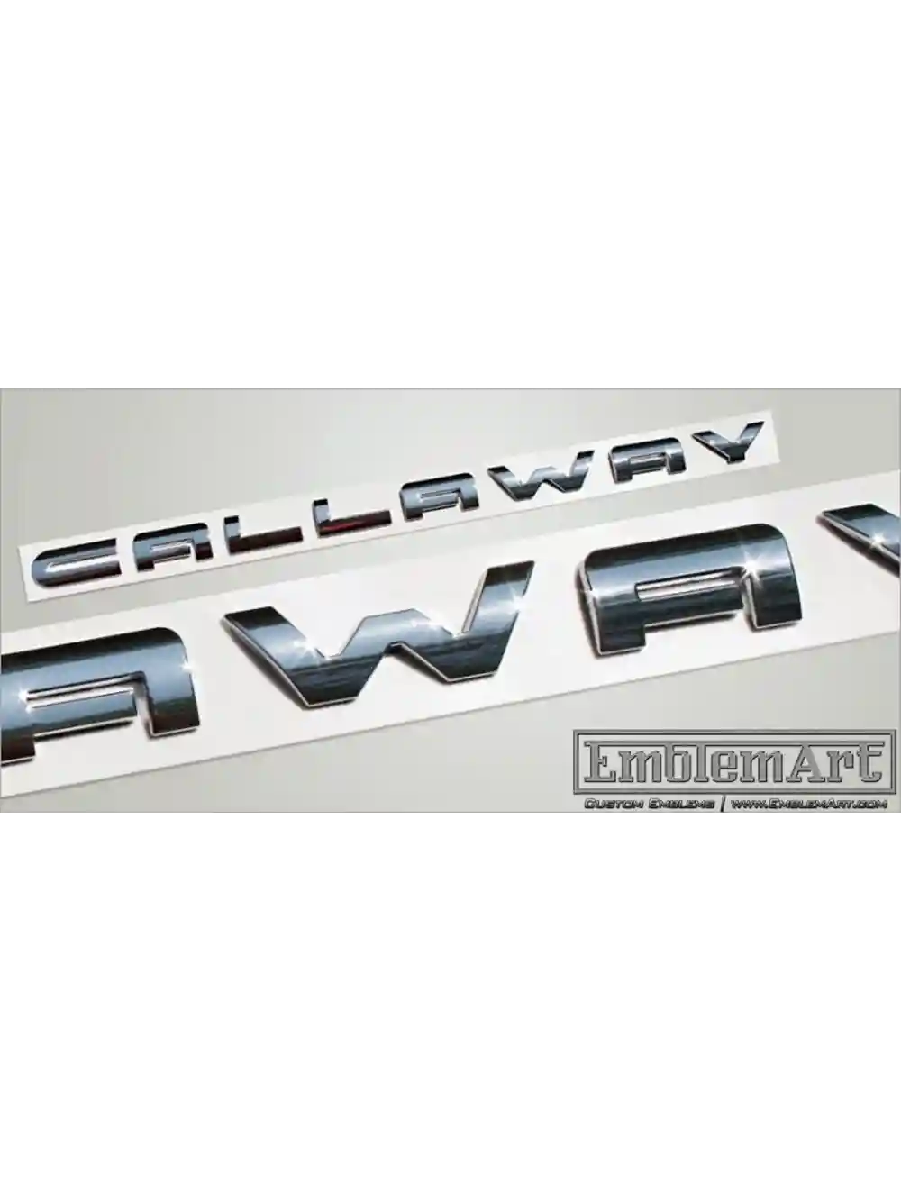 Custom Chrome Plated Emblems - Calloway Emblem