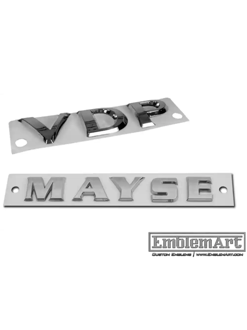 Custom Chrome Plated Emblems - Chromeplatedindividual Emblem
