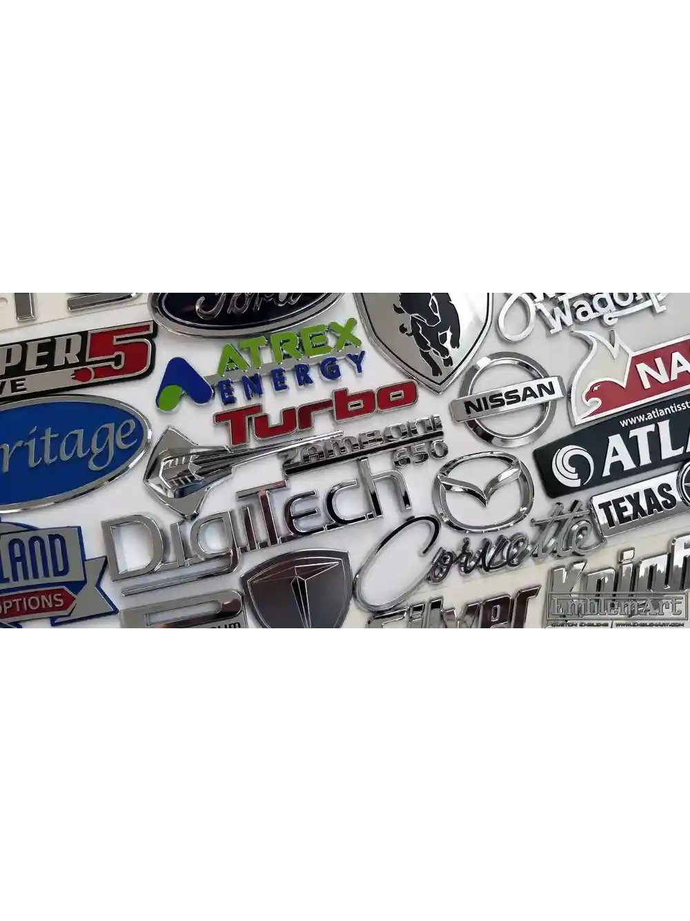 Custom Chrome Plated Emblems - Collage04 Emblem