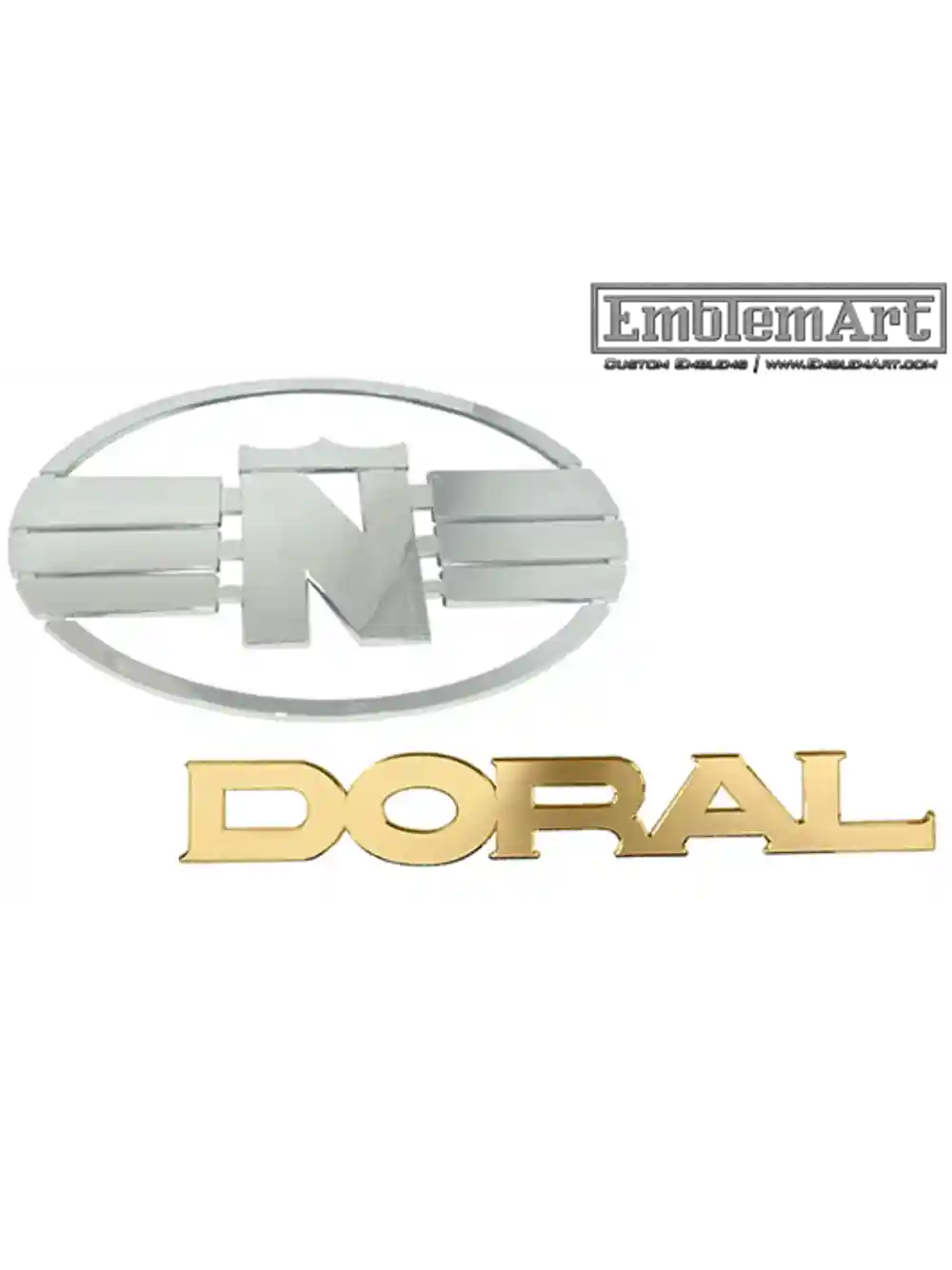 Custom Chrome Plated Emblems - Doral Emblem