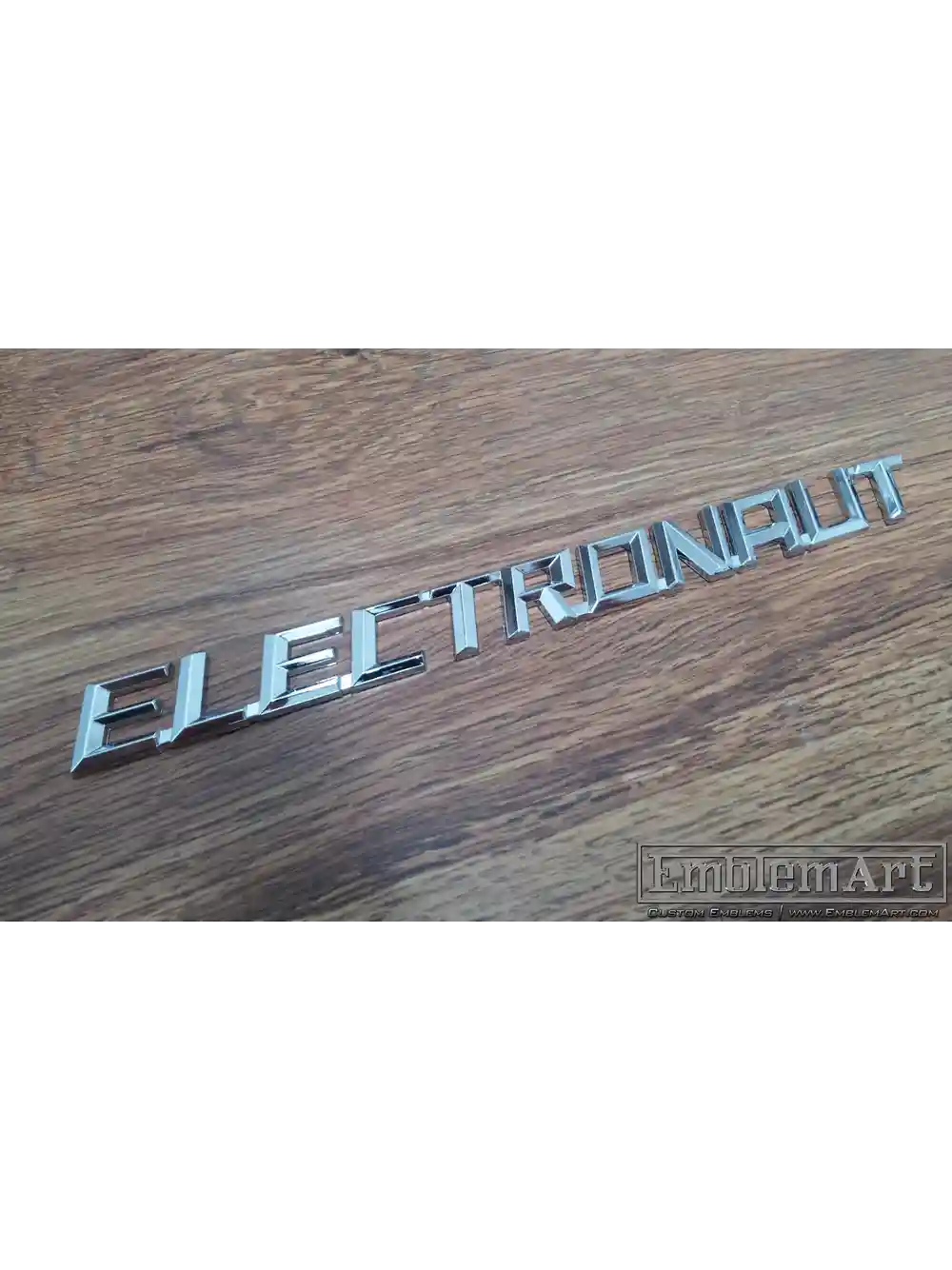 Custom Chrome Plated Emblems - Electronaut Chrome Plated Emblem