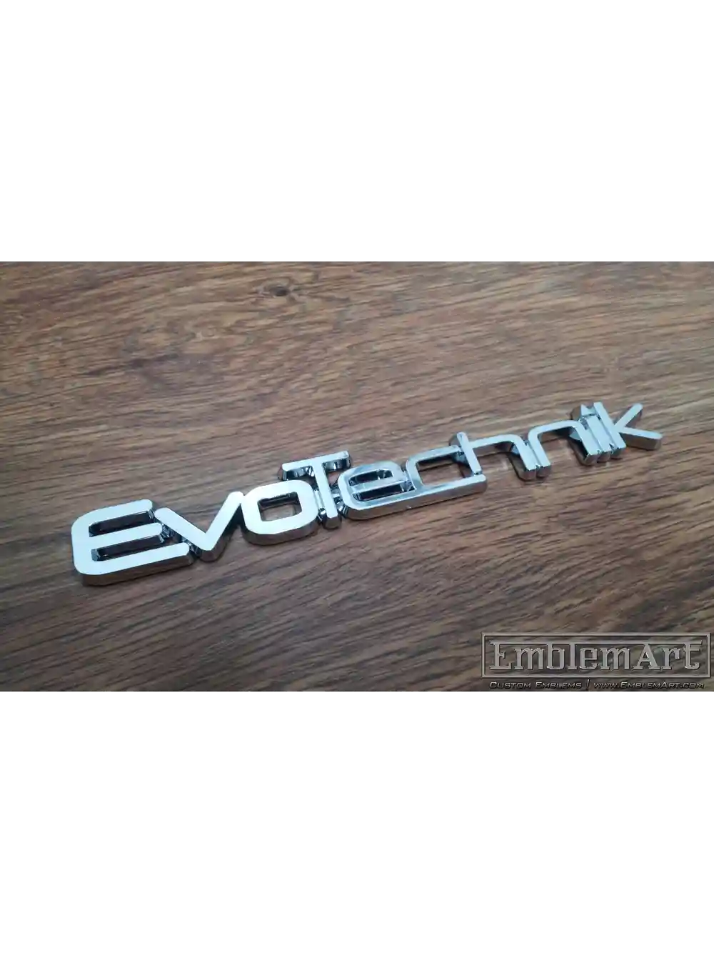 Custom Chrome Plated Emblems - Evotechnik Chrome Plated Emblem