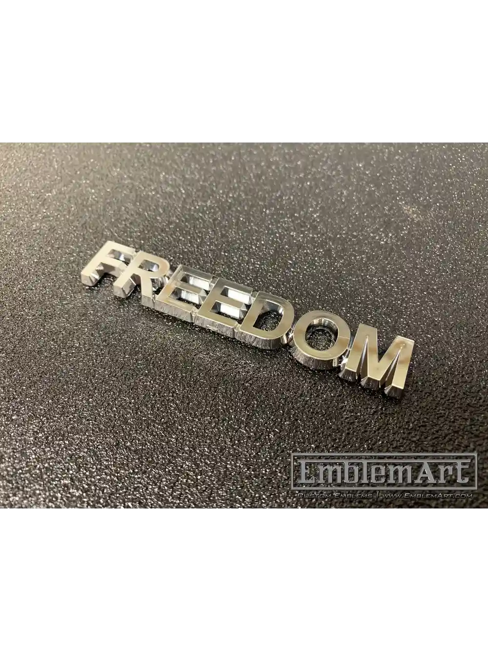 Custom Chrome Plated Emblems - Freedom Chrome Plated Emblem