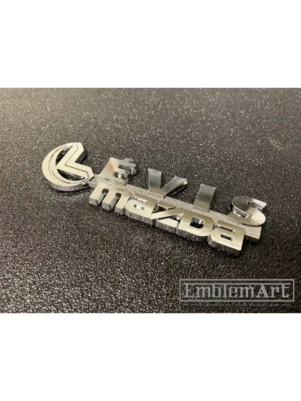Custom Chrome Plated Emblems - Levis Mazda Chrome Plated Emblem