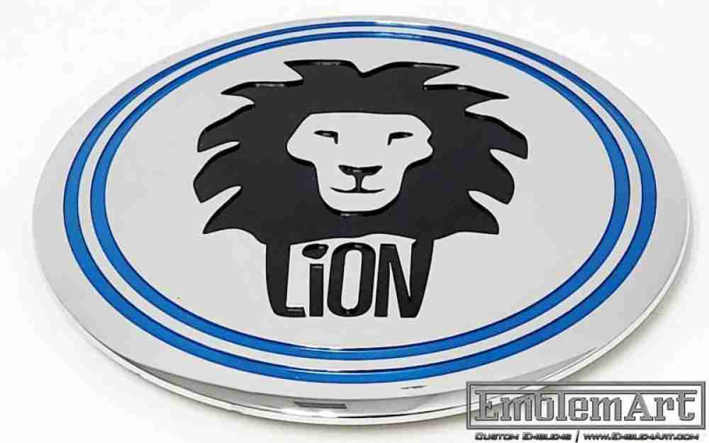 Custom Chrome Plated Emblems - Custom Lion Chrome Plated Emblem