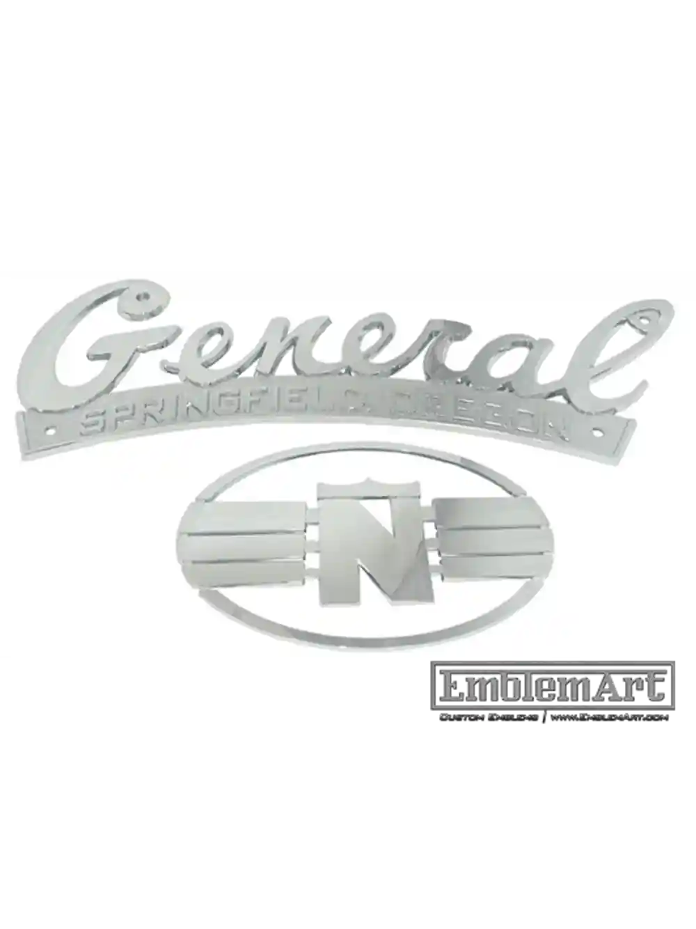 Custom Chrome Plated Emblems - Nameplates Chrome Plated Emblem