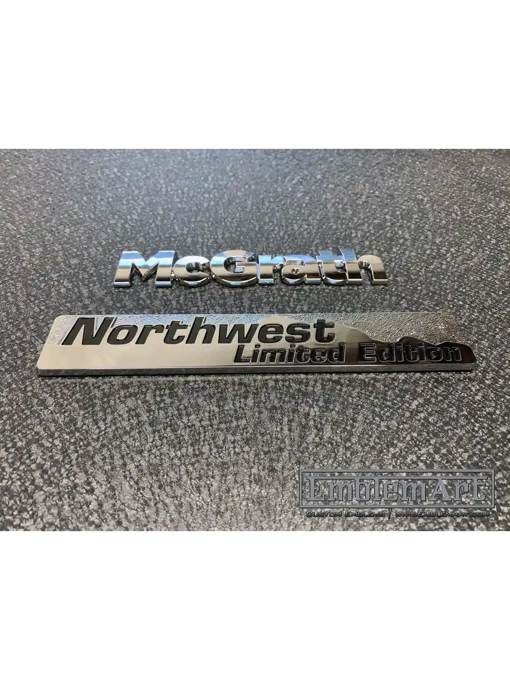 Custom Chrome Plated Emblems - Northwestern Mcgrath 03 Chrome Plated Emblem