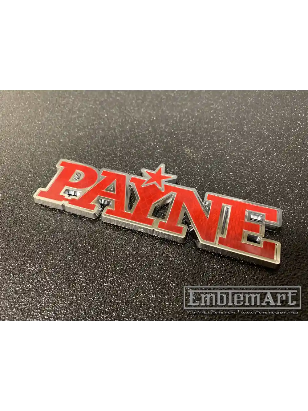 Custom Chrome Plated Emblems - Payne Chrome Plated Emblem