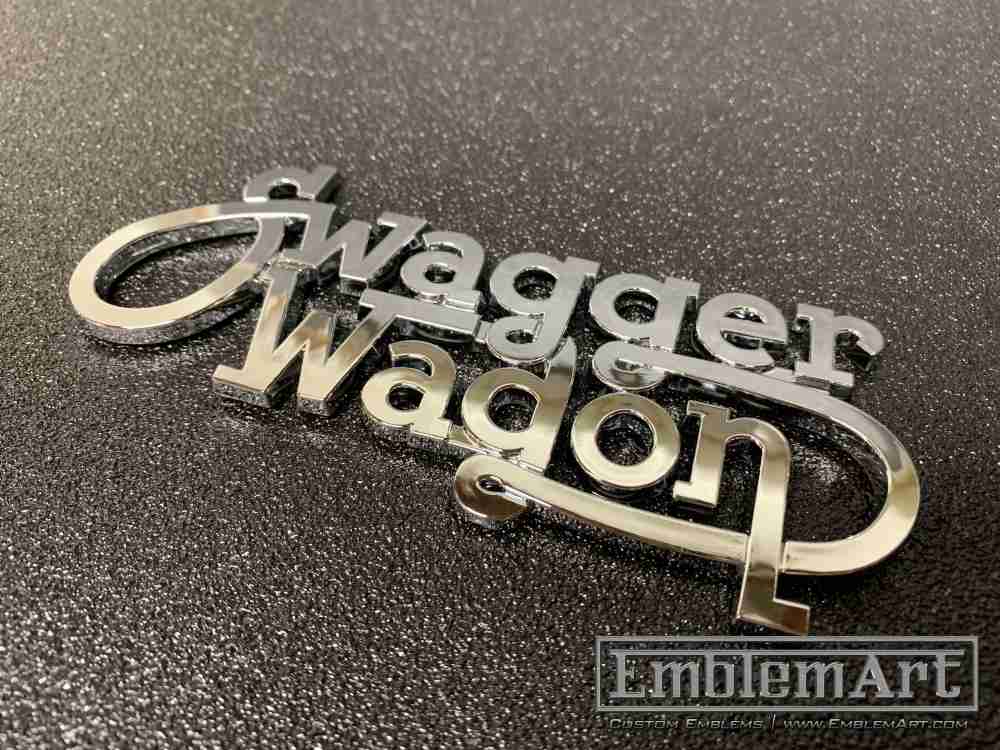 Custom Chrome Plated Emblems - Custom Swagger Wagon Chrome Plated Emblem