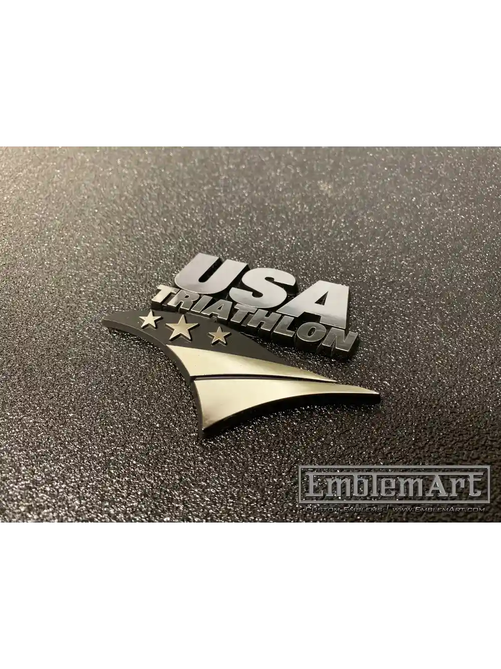 Custom Chrome Plated Emblems - Triathalon Chrome Plated Emblem