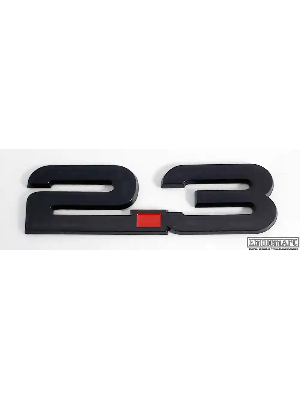 Custom Molded Plastic Emblems - 23acryilcGlossBlack Emblem