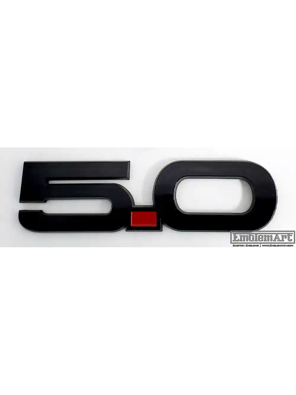 Custom Molded Plastic Emblems - 50acrylicGlossBlack Emblem