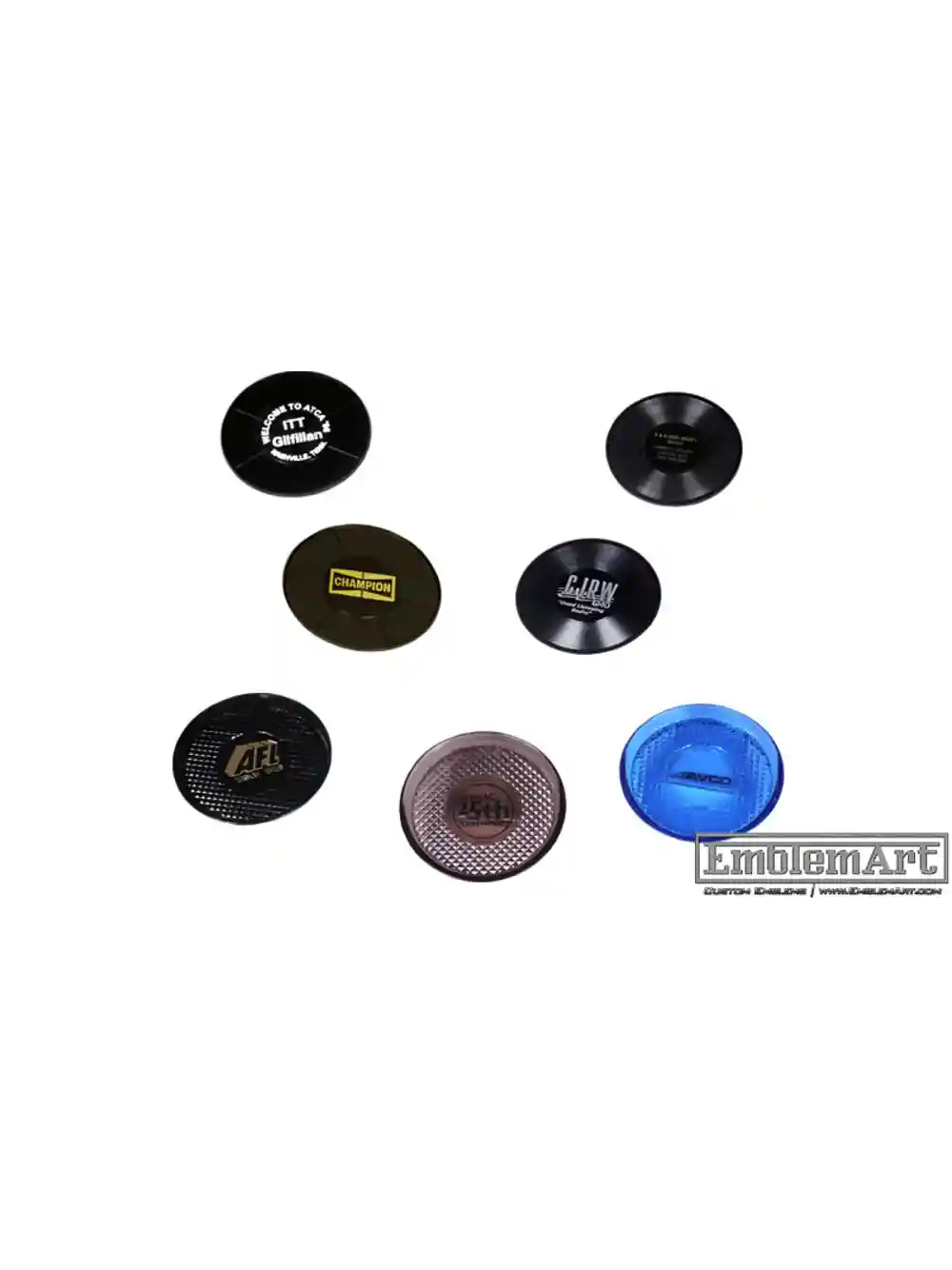 Custom Molded Plastic Emblems - Coasters Emblem