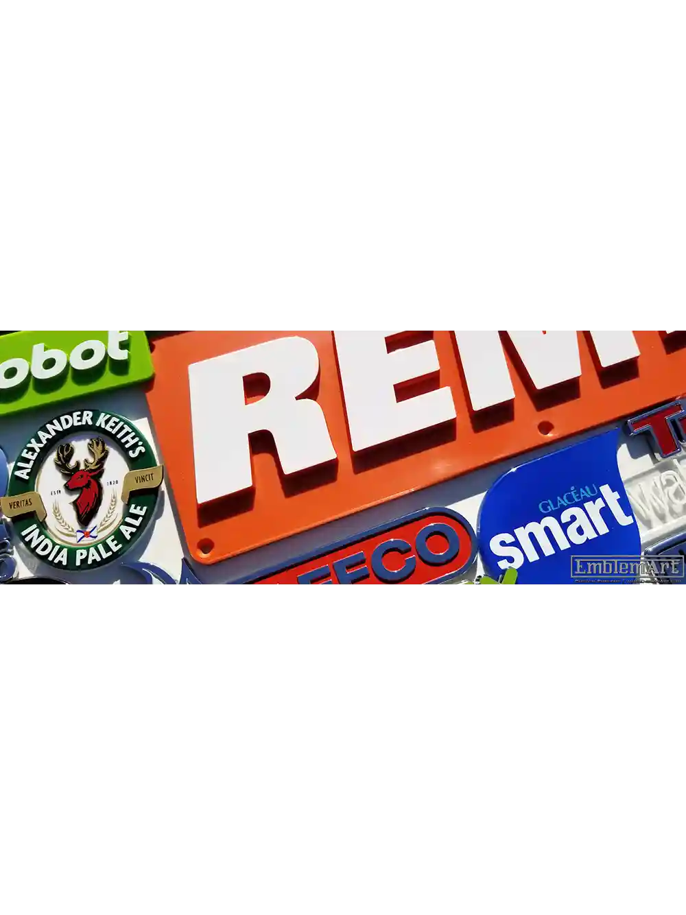 Custom Molded Plastic Emblems - Collage03 Emblem