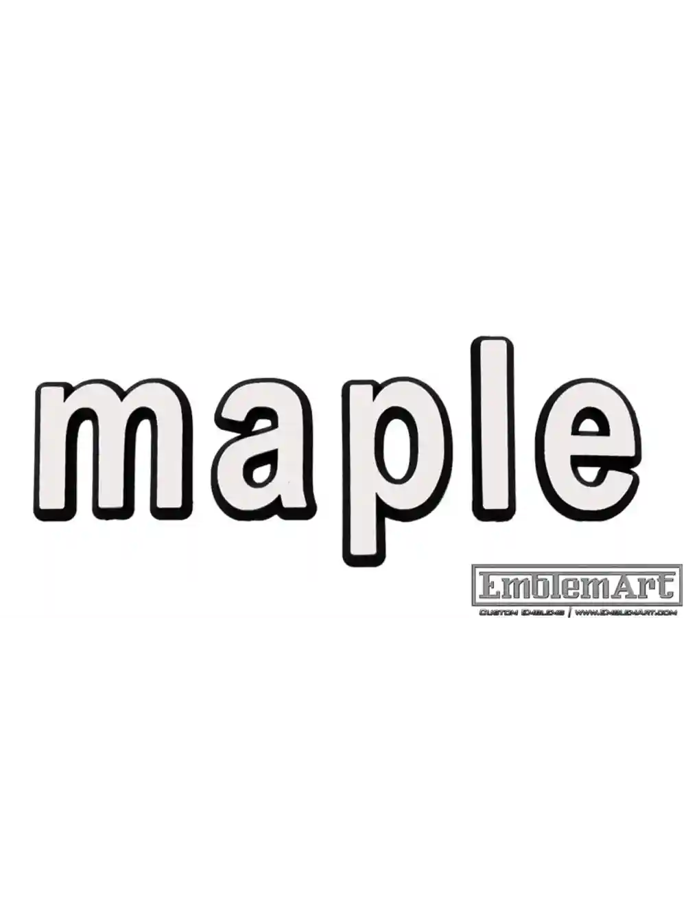 Custom Molded Plastic Emblems - Maple Emblem