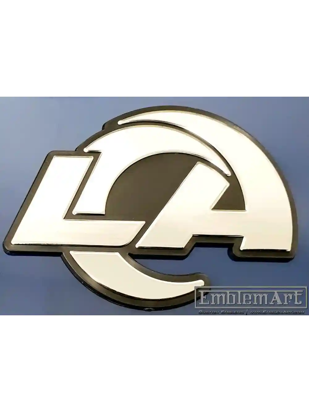 Custom Molded Plastic Emblems - MoldedPlasticWithBrightChromeFoil02 Emblem
