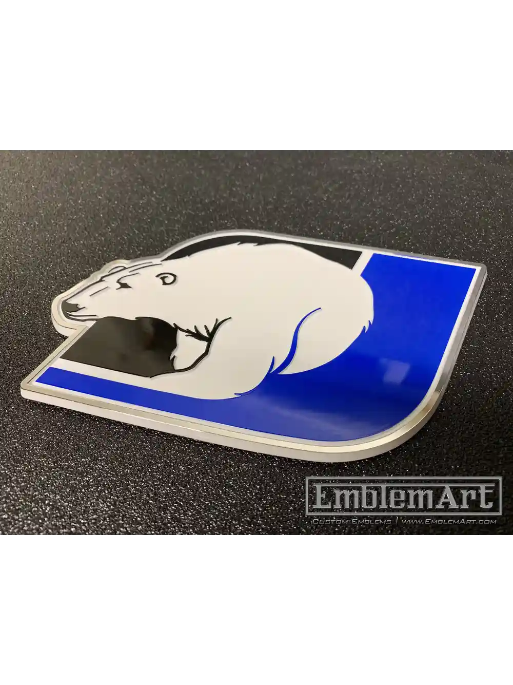Custom Molded Plastic Emblems - Polar Bear Emblem