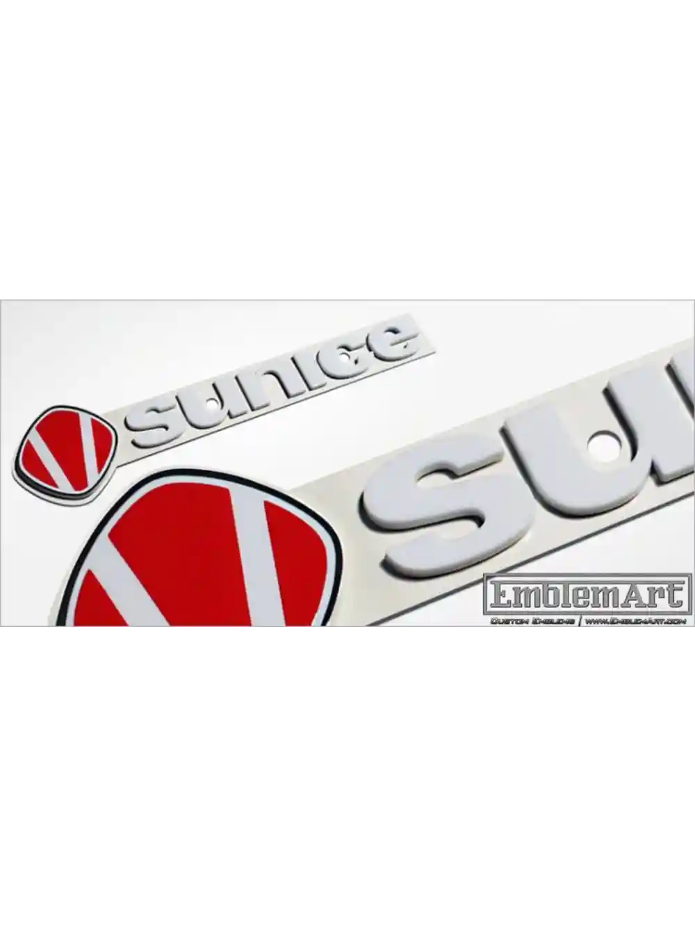 Custom Molded Plastic Emblems - Sunice01 Emblem