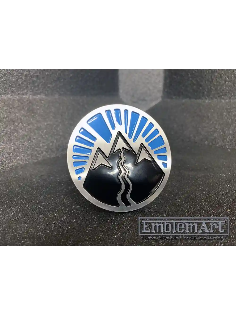 Custom Rd Emblems - Mountain Ski 03 Aluminum Milled Emblem