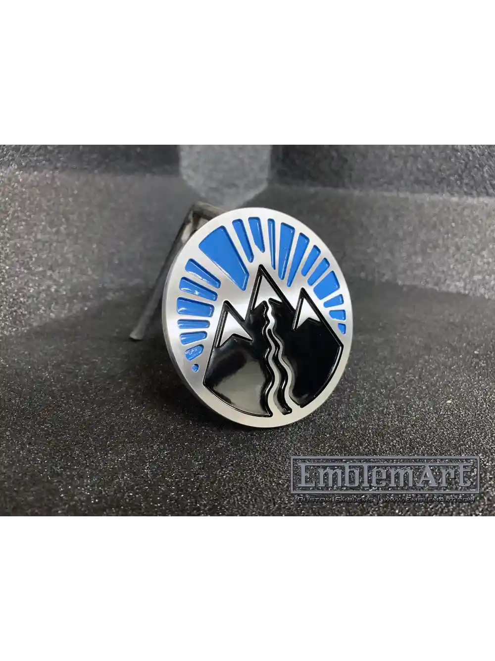 Custom Rd Emblems - Mountain Ski 04 Aluminum Milled Emblem